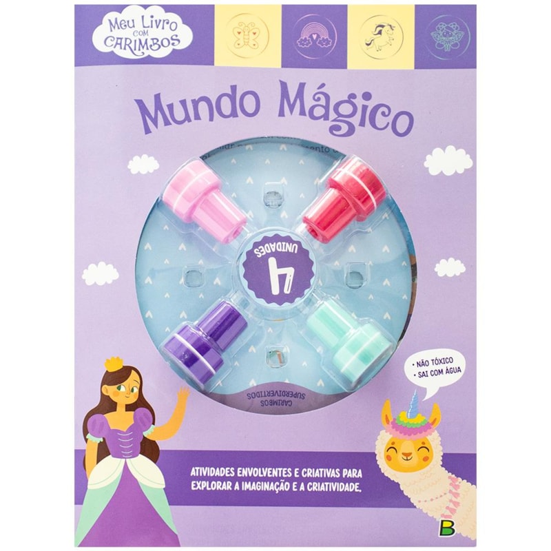 LIVRO DE INCENTIVO C/ CARIMBOS: MUNDO MÁGICO