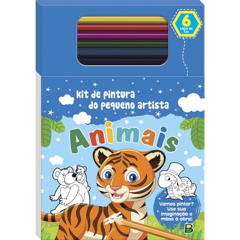 LIVRO DE PINTURA DO PEQUENO ARTISTA: ANIMAIS