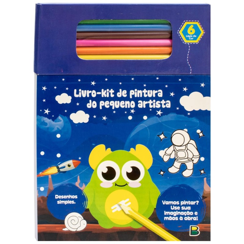 LIVRO DE PINTURA DO PEQUENO ARTISTA: AZUL