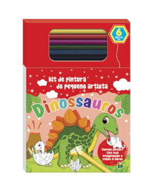 LIVRO DE PINTURA DO PEQUENO ARTISTA: DINOSSAUROS