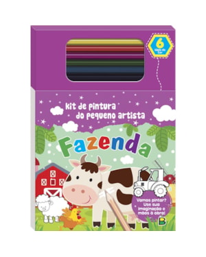 LIVRO DE PINTURA DO PEQUENO ARTISTA: FAZENDA