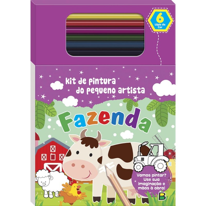 LIVRO DE PINTURA DO PEQUENO ARTISTA: FAZENDA