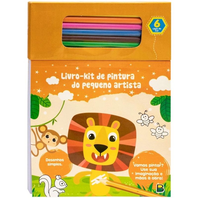 LIVRO DE PINTURA DO PEQUENO ARTISTA: LARANJA