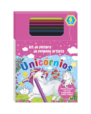 LIVRO DE PINTURA DO PEQUENO ARTISTA: UNICÓRNIOS