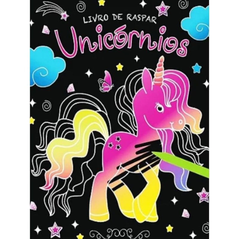 Livro de raspar - Unicórnios