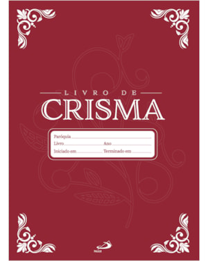 Livro de registro - Crisma