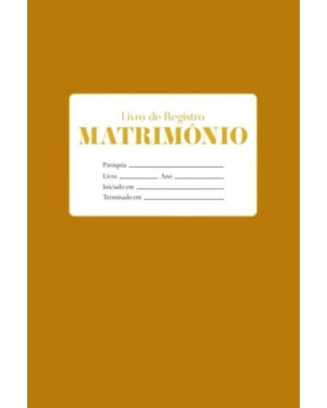 LIVRO DE REGISTRO - MATRIMONIO