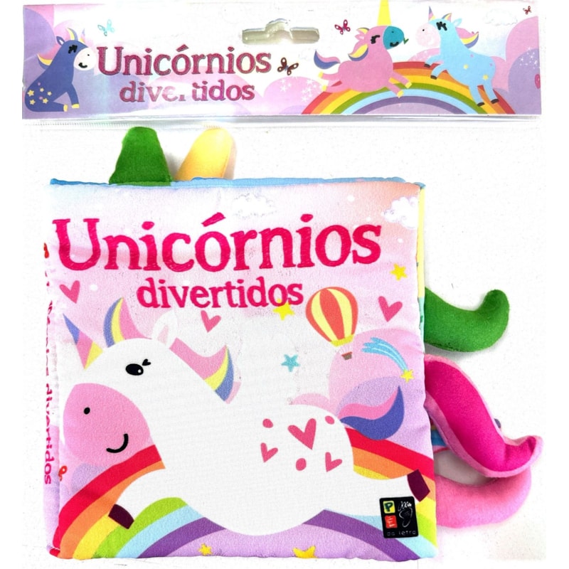 Livro de tecido - Unicórnios divertidos