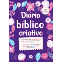 LIVRO-DIÁRIO BÍBLICO CRIATIVO - PARA MENINAS
