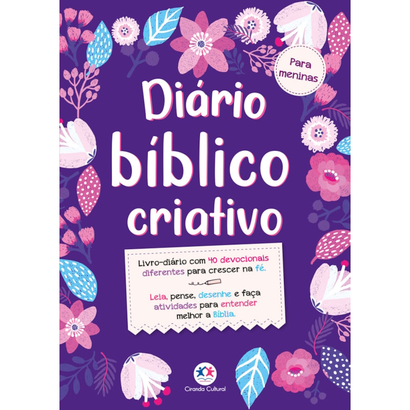 LIVRO-DIÁRIO BÍBLICO CRIATIVO - PARA MENINAS