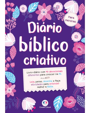 LIVRO-DIÁRIO BÍBLICO CRIATIVO - PARA MENINAS