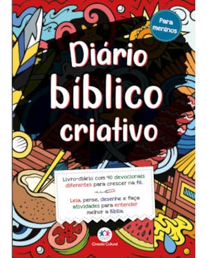 LIVRO-DIÁRIO BÍBLICO CRIATIVO - PARA MENINOS