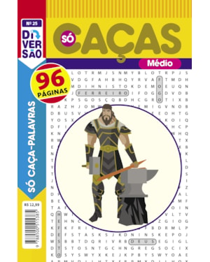 LIVRO DIVERSÃO SÓ CAÇA PALAVRAS 25