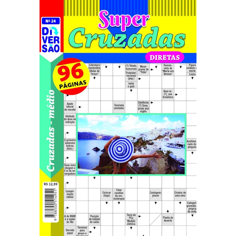 LIVRO DIVERSÃO SUPER CRUZADAS DIRETAS 24