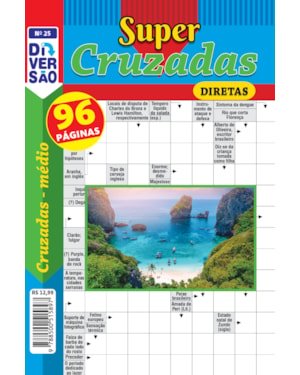 LIVRO DIVERSÃO SUPER CRUZADAS DIRETAS 25