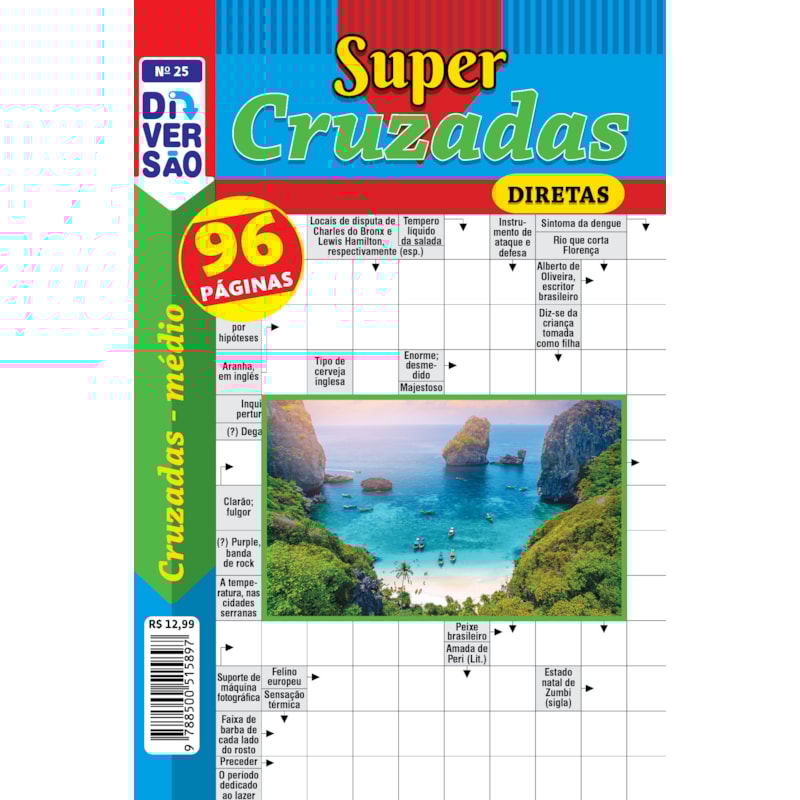 LIVRO DIVERSÃO SUPER CRUZADAS DIRETAS 25