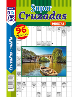 LIVRO DIVERSÃO SUPER PALAVRAS-CRUZADAS DIRETAS 28: NÍVEL MÉDIO