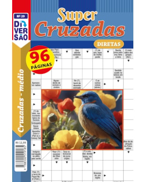 LIVRO DIVERSÃO SUPER PALAVRAS-CRUZADAS DIRETAS 29: NÍVEL MÉDIO