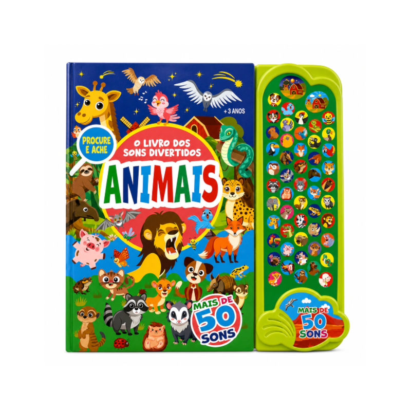 LIVRO DOS SONS DIVERTIDOS - ANIMAIS - 50 SONS