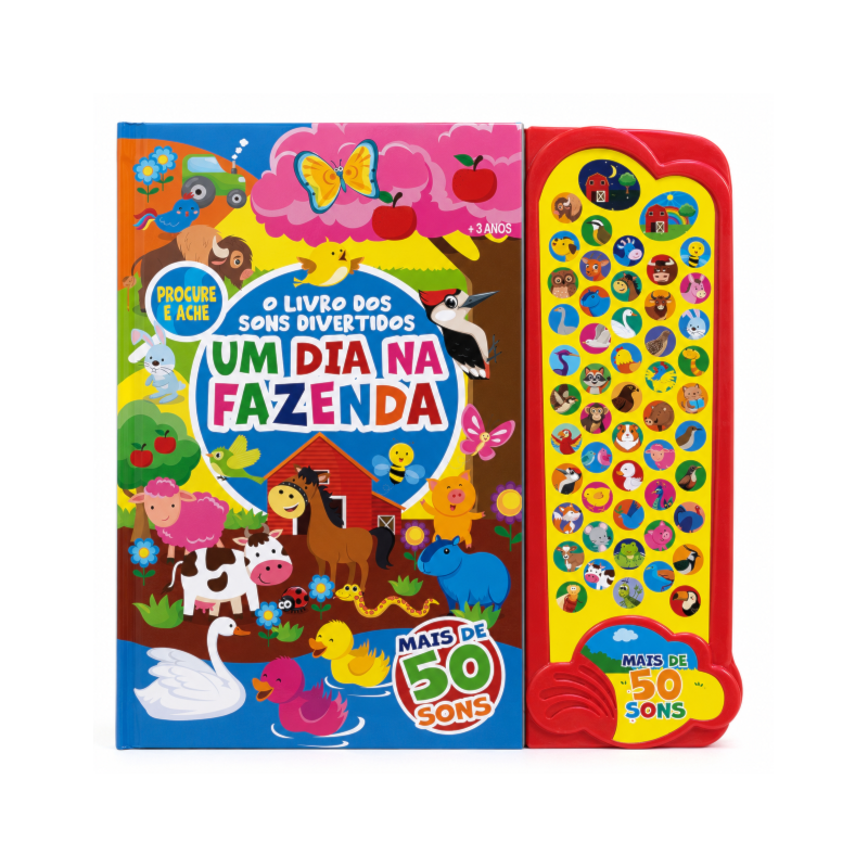 LIVRO DOS SONS DIVERTIDOS - UM DIA NA FAZENDA - 50 SONS