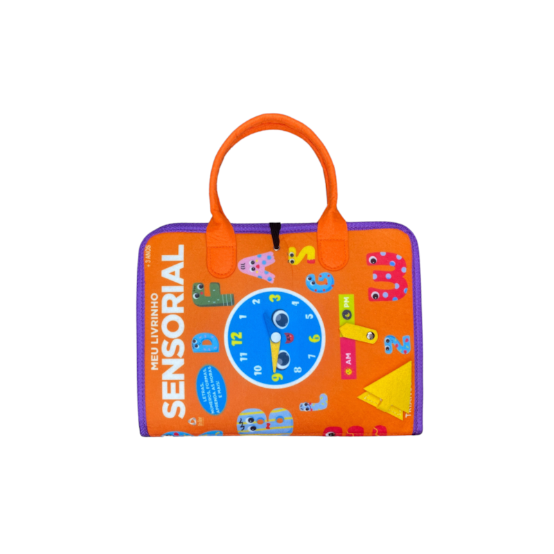 LIVRO EDUCATIVO MONTESSORI: MEU LIVRINHO SENSORIAL MALETA EDUCATIVA - ABC