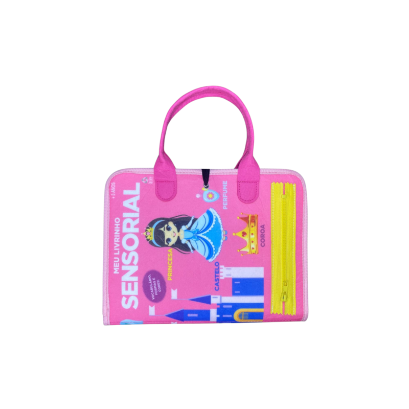 LIVRO EDUCATIVO MONTESSORI: MEU LIVRINHO SENSORIAL MALETA EDUCATIVA - PRINCESAS