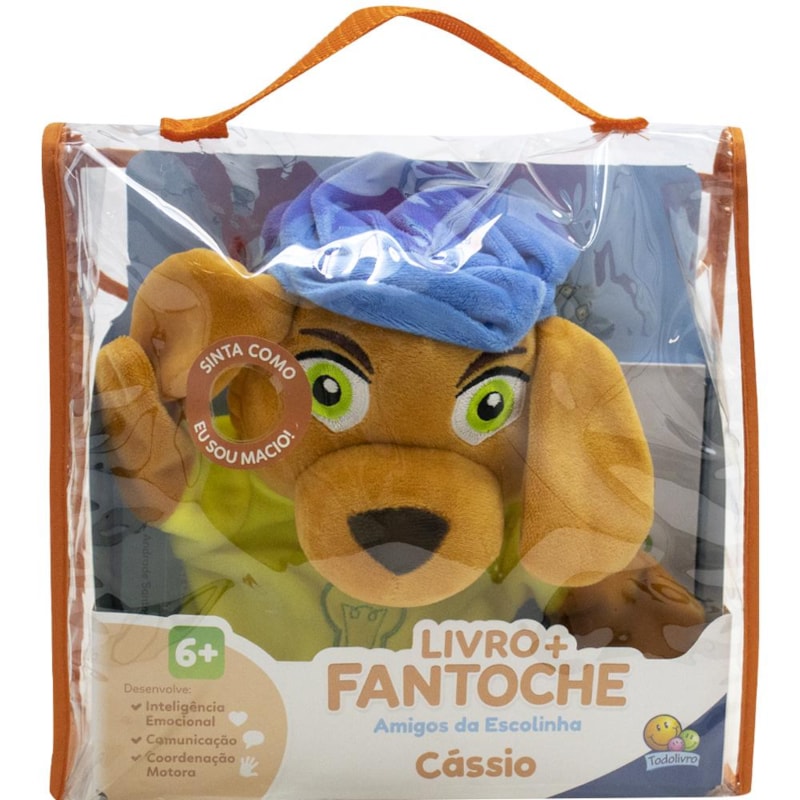 LIVRO + FANTOCHE AMIGOS DA ESCOLINHA: CÁSSIO DESCOBRE AS LETRAS (ESCOLINHA TODOLIVRO)