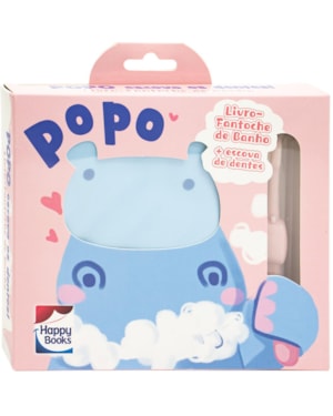 LIVRO-FANTOCHE DE BANHO: POPO ESCOVA OS DENTES! (ROSA)