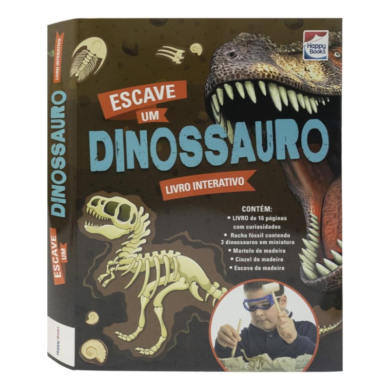 Livro Interativo: Escave um Dinossauro
