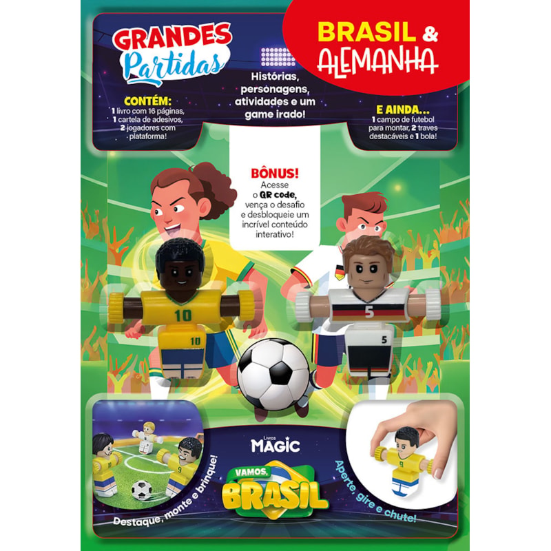 LIVRO INTERATIVO FUTEBOL BRASIL X ALEMANHA