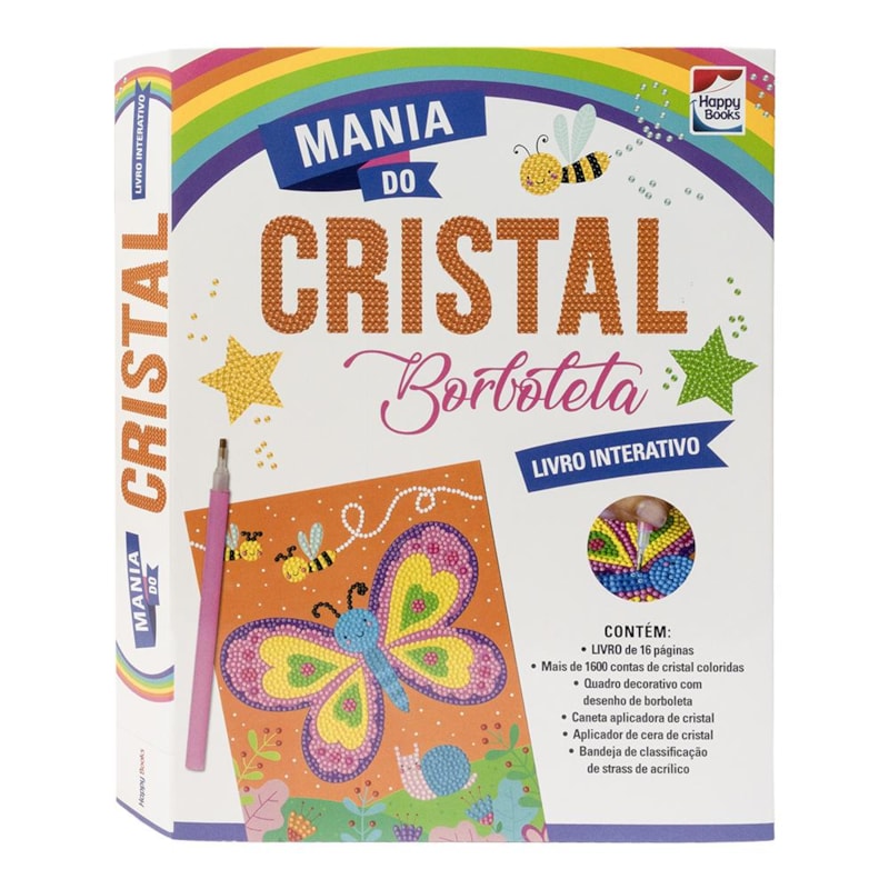 LIVRO INTERATIVO: MANIA DO CRISTAL BORBOLETA