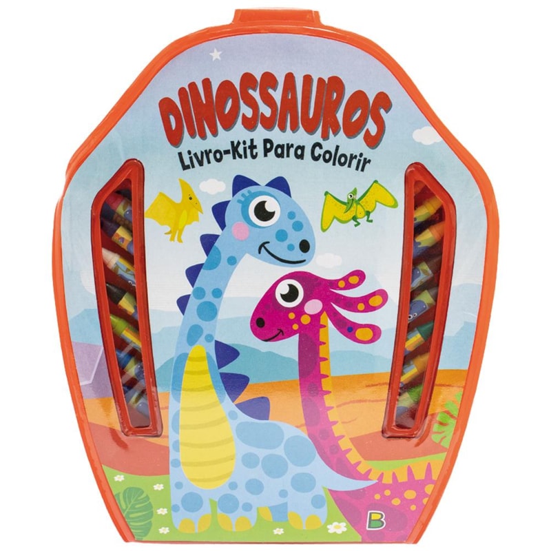 LIVRO-KIT PARA COLORIR: DINOSSAUROS