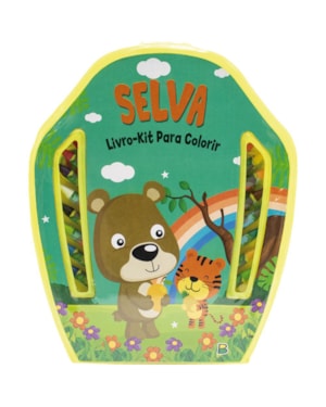 LIVRO-KIT PARA COLORIR: SELVA