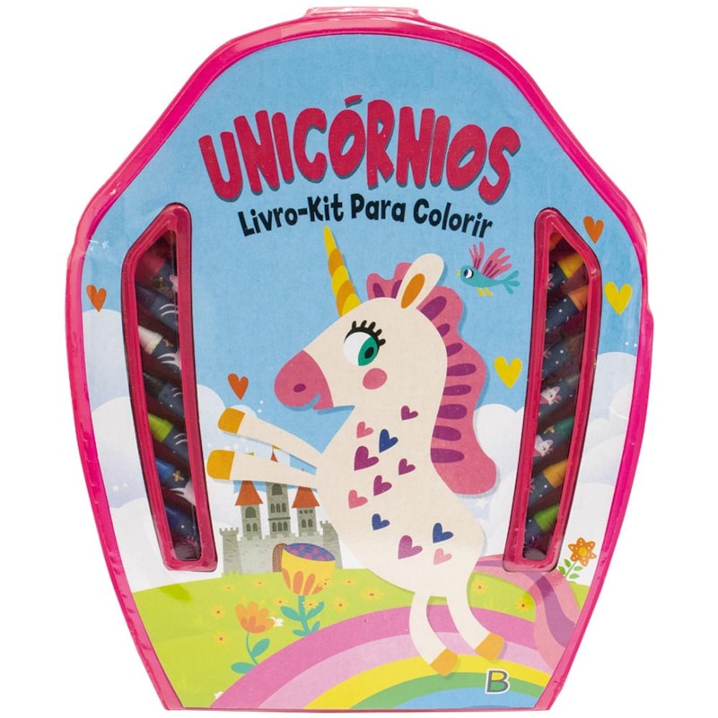 LIVRO-KIT PARA COLORIR: UNICÓRNIOS