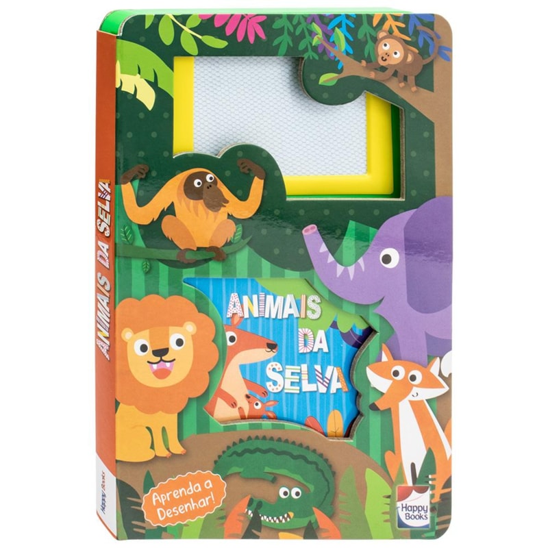 LIVRO-LOUSA MÁGICA! ANIMAIS DA SELVA