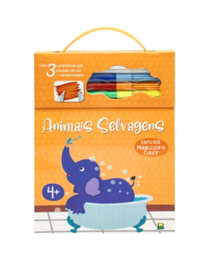 LIVRO MÁGICO PARA COLORIR: ANIMAIS SELVAGENS