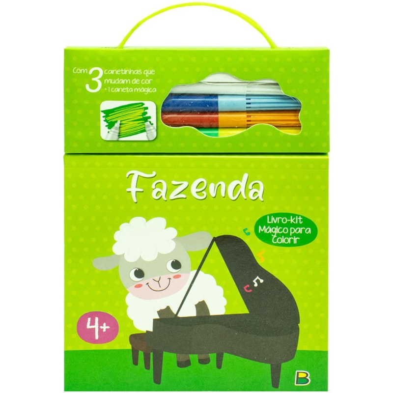 LIVRO MÁGICO PARA COLORIR: FAZENDA