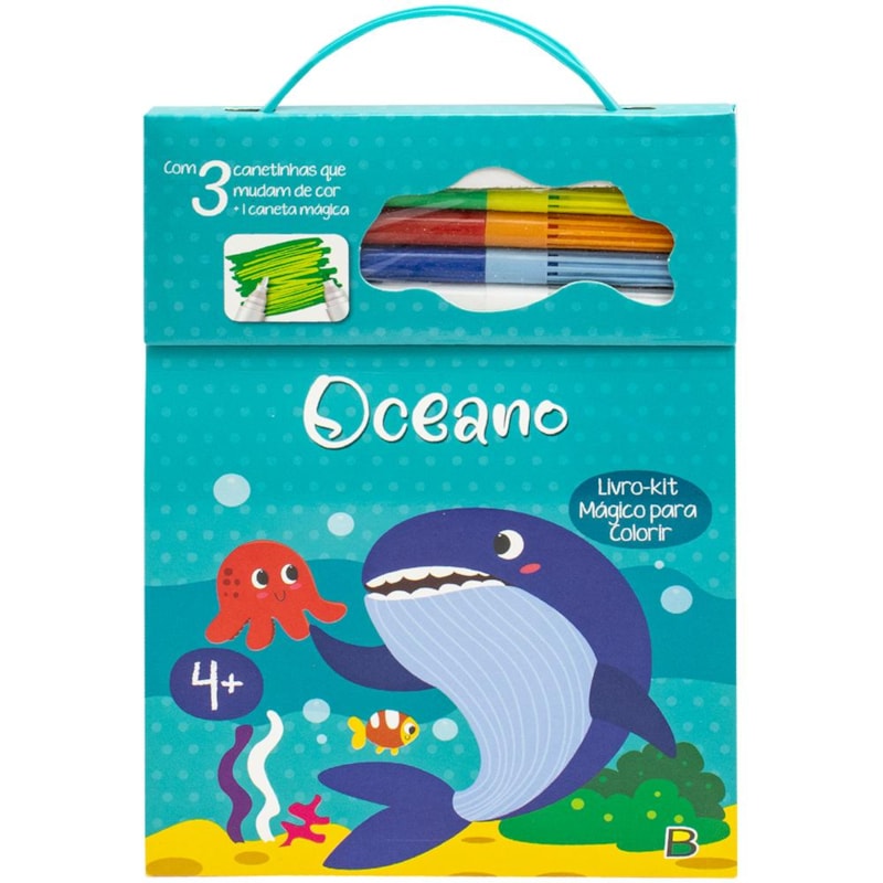 LIVRO MÁGICO PARA COLORIR: OCEANO