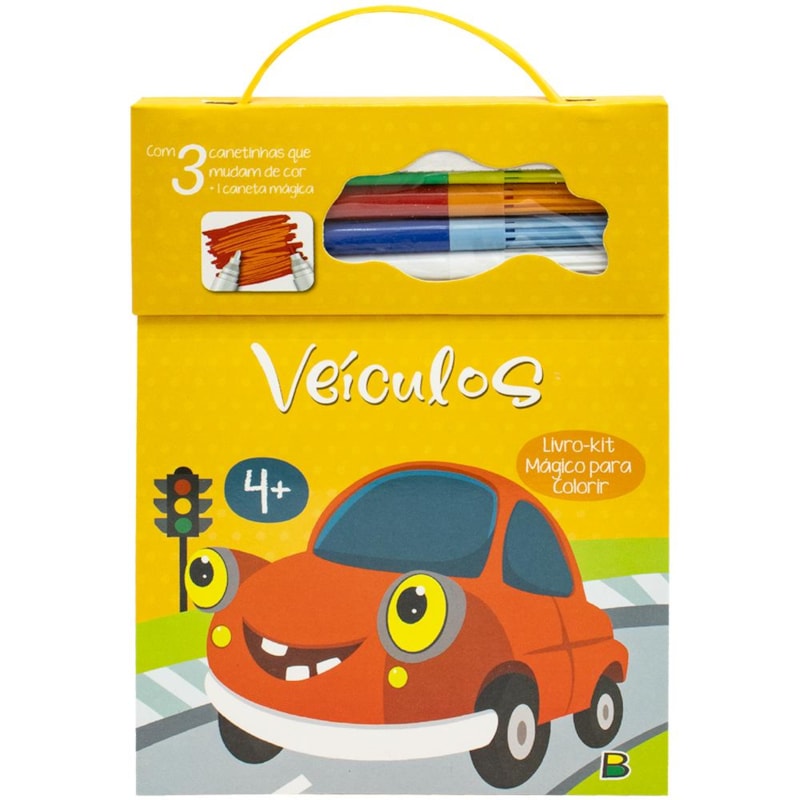 LIVRO MÁGICO PARA COLORIR: VEÍCULOS