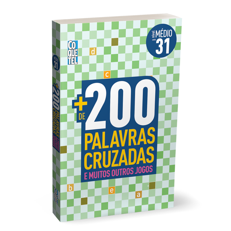 LIVRO MAIS 200 PALAVRAS CRUZADAS NÍVEL MÉDIO ED 31