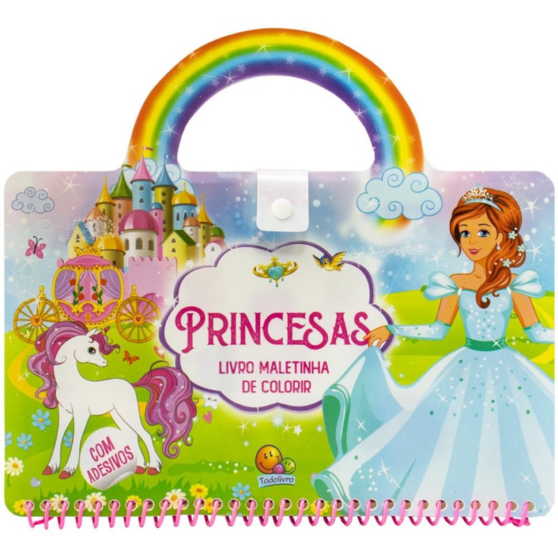 Livro Maletinha de Colorir: Princesas
