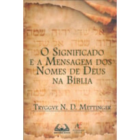 Livro O Significado E A Mensagem Dos Nomes De Deus Na Bíblia - Tryggve N. D. Mettinger
