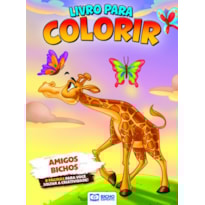 LIVRO PARA COLORIR ANIMAIS DA FLORESTA - AMIGOS BICHOS