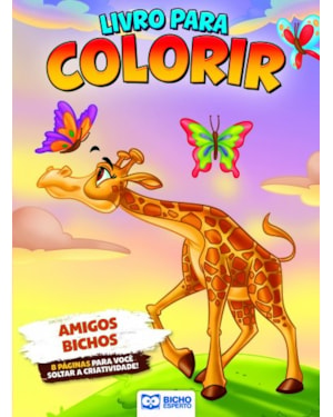 LIVRO PARA COLORIR ANIMAIS DA FLORESTA - AMIGOS BICHOS