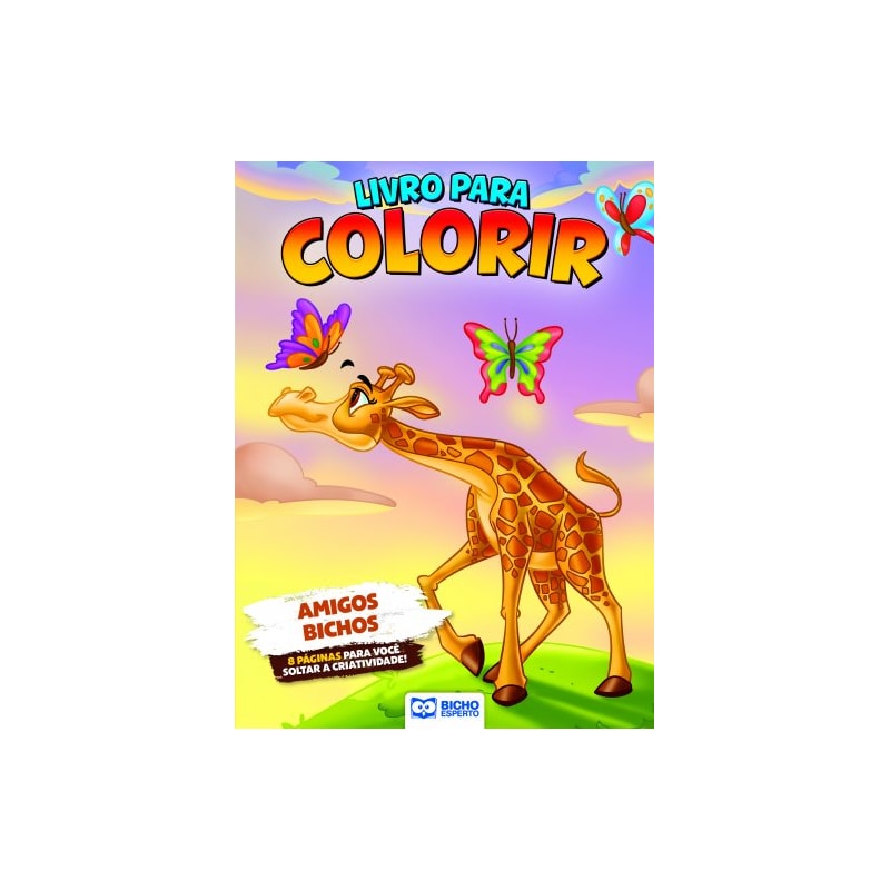LIVRO PARA COLORIR ANIMAIS DA FLORESTA - AMIGOS BICHOS