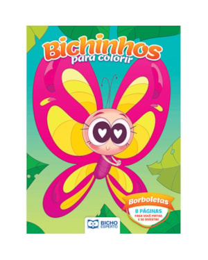 LIVRO PARA COLORIR BICHINHOS MÁGICOS - BORBOLETAS