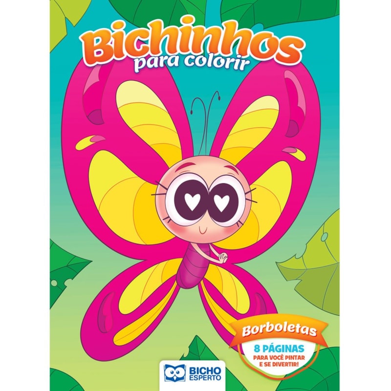 LIVRO PARA COLORIR BICHINHOS MÁGICOS - BORBOLETAS