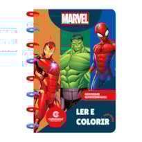 LIVRO PARA COLORIR COM DISCOS - MARVEL HOMEM-ARANHA