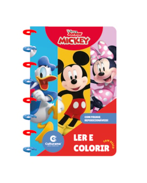 LIVRO PARA COLORIR COM DISCOS - MICKEY