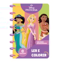 LIVRO PARA COLORIR COM DISCOS - PRINCESAS